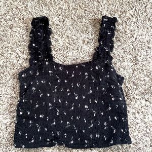 Square neck ribbed tank